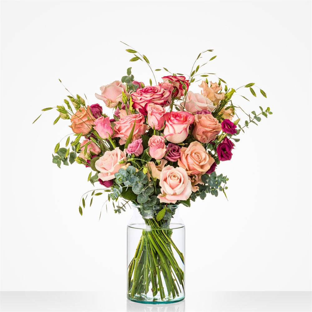 Roze rozen boeket Roze rozen boeket